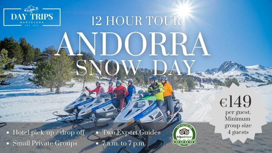 Experience Snow near Barcelona. Day tour to see snow from Barcelona.