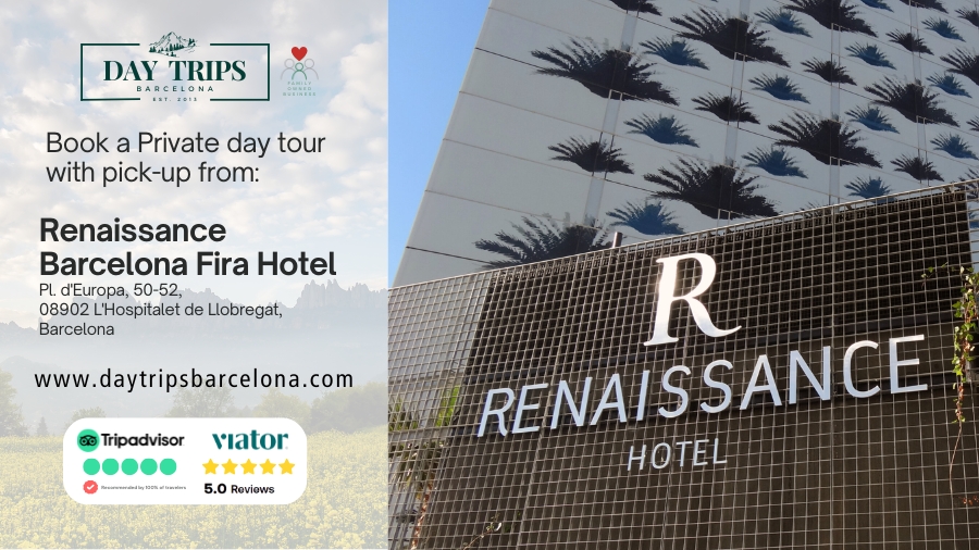 Tour company with pick-up at Renaissance Barcelona Fira Hotel